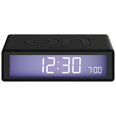 Lexon Flip Alarm Clock Black